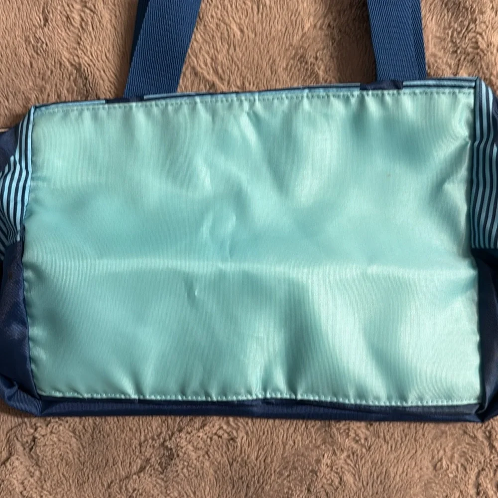 Mickey Mouse Logo Blue/light blue  Zipper Tote Bag 
21” wide 9” deep at base - Picture 2 of 4